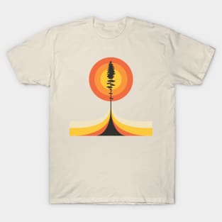 Retro Rocket Tree T-Shirt